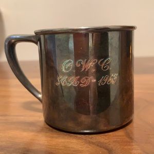 Vintage 1963 community silver baby cup